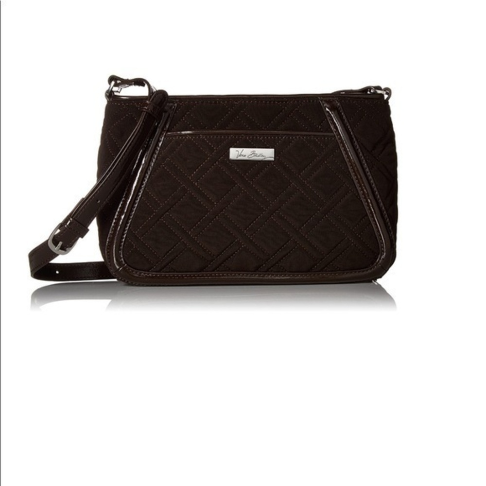 Vera Bradley Trimmed Trapeze Crossbody Espresso